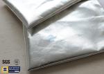 Silver Fireproof Document Bag 1022℉ No Itchy Smooth Fiberglass Cloth Cash Pouch