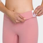 10 Colors High Waist Hip Lifting Pocket Yoga Sports Pants Nylon Nude Athletic