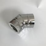 Professional Black Pellet Stove Pipe , Double Wall Pellet Stove Pipe Long