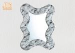 Irregular Marbling Fiberglass Furniture Decorative Marble Framed Wall Mirror