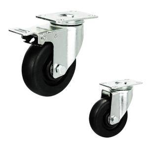 China 125mm 100kg Loading Phenolic Caster Wheels Heat Resistant factory