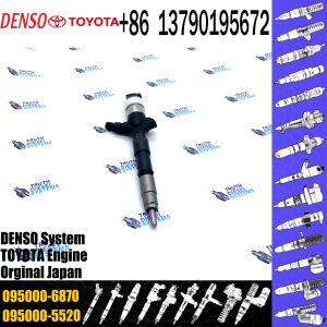 China Diesel Common Rail Injector Assembly 23670-39155 095000-6870 For TOY0TA 1KD-FTV Engine factory