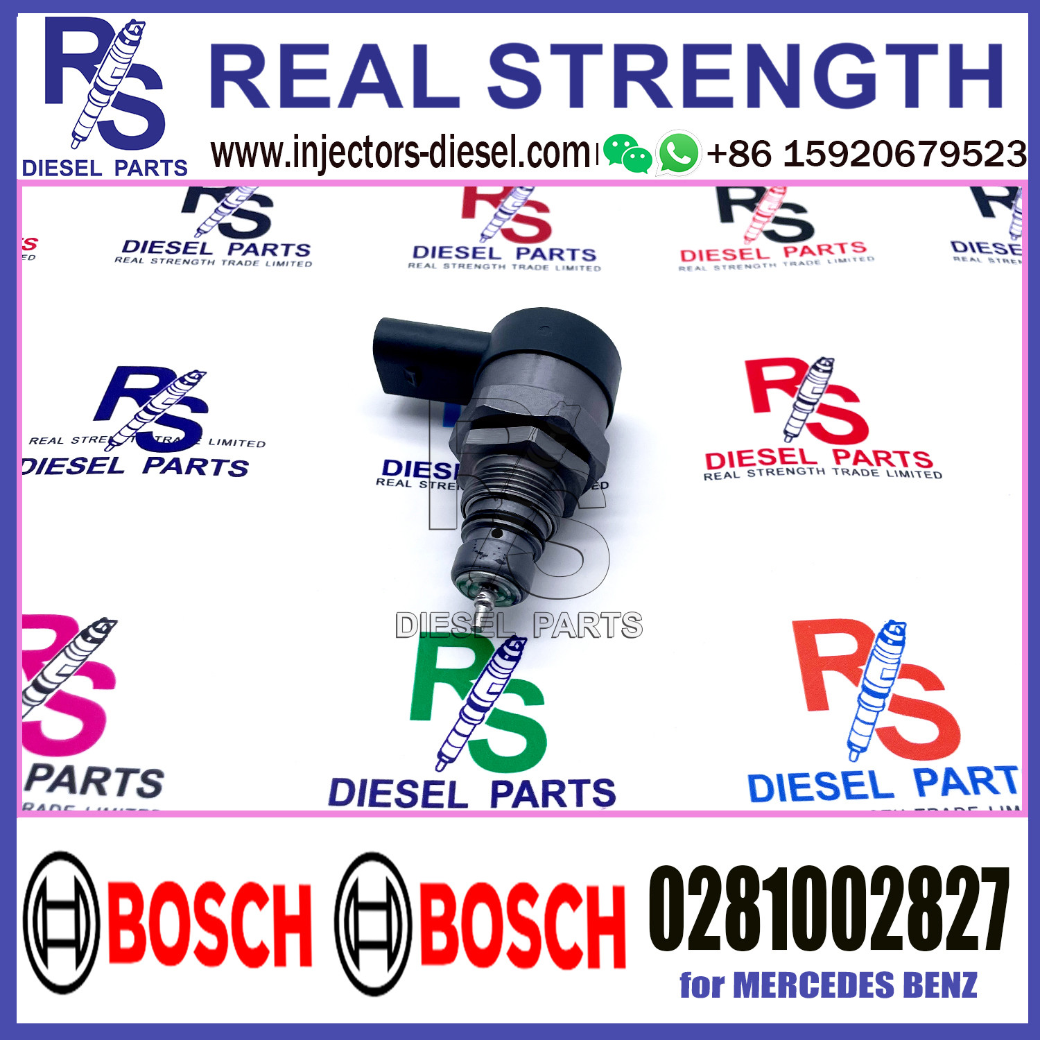 BOSCH Control Valve 0281002826 0281002827 DRV Regulator Solenoid 0281002826 0281002827 for Mercedes-Benz