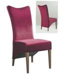 YALEESON Stackable Light Coffee Upholstery Dining Chair for Restaurant