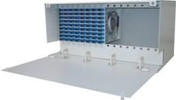 19'' rack mounted Slot type Module Fiber Optic Splitter for FTTH 222.5 x 482 x