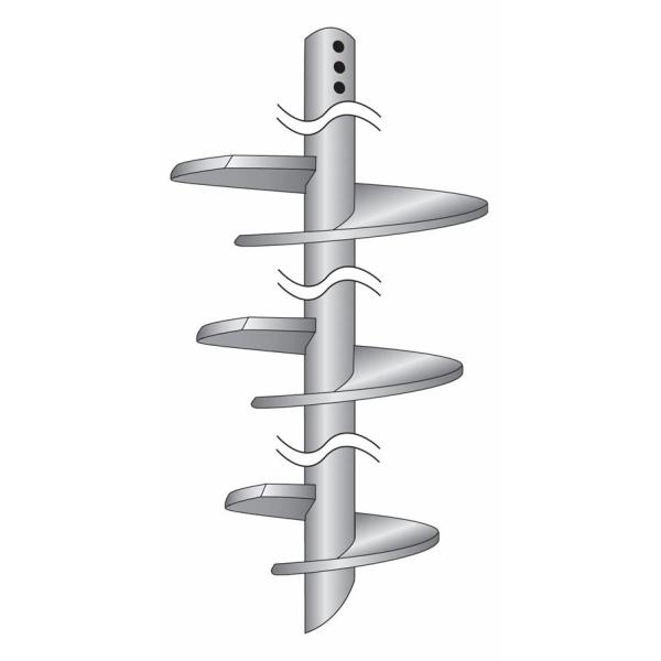 China 2 7/8" Wall 0.217" Helical Pile Foundations With 8-10-12“” Diameter One Helix factory