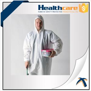 China 25G PP Disposable Protective Coverall With Reinforced Sleeves And Chest factory