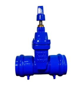 China Socket Ended Non-rising Stem Resilient Soft Seat Gate Valve With PN10/16 Pressure Rating factory