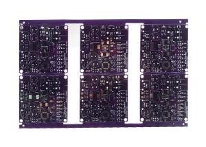 China FR4 94V0 RoHS Immersion Gold Purple Ink 2 Layer PCB Circuits Board factory