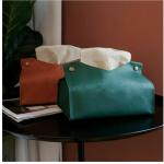 PU Leather Napkin Car Tissue Holder For Vehicle Decoration