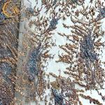 140cm Width Sew Lace Fabric Embroidery Multicolor 3D Wedding Lace Applique