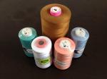Green / Blue Flame Retardant Polyester Cable Filler Yarn With High Tenacity