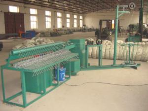 China Semi Automatic Chain Link Fencing Machine 25m2/H Servo Motor Driver factory