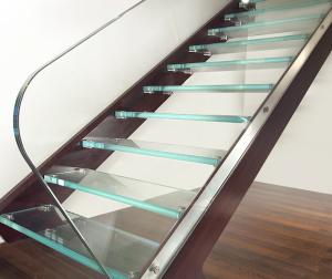 China Ultra Clear Tempered Laminated Glass For Stairs High Strength ISO 12543 factory