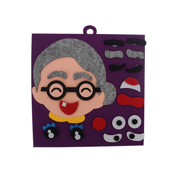 Ecofriendly 100 Handmade Foldable Multi Color Felt Child Kids Educational Board