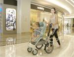 Parent Child Small Wheel Folding Bike , Lightweight Family 3 Wheel Folding Bike