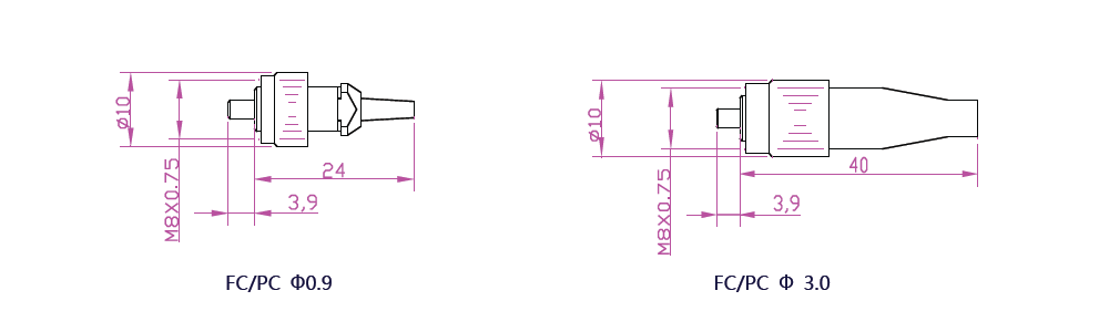 High Reliability Fc Fiber Connector Single Core For High Vibration Environments