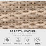 Leisure Outdoor Patio Furniture Modern Design Wicker Rattan Corner Sofa Set for