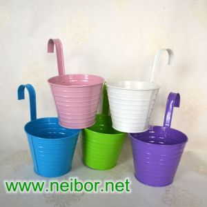 galvanized hang bucket hang pots planters 0.5L 1L 2L