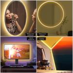 Single Color Warm White Silicone Neon Light Strip Set 5v 120 Lights/1m Dimming