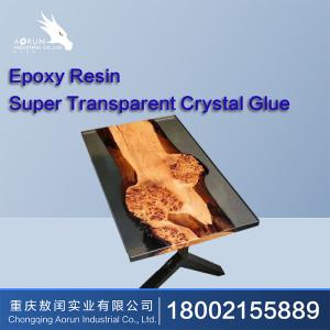 China Crystal Clear Epoxy Resin Table Art Hardener Wood AB Glue factory