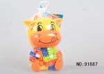 79Pcs Plastic Kids Building Blocks Educational Toys In Teddy Bear Storage Bottle