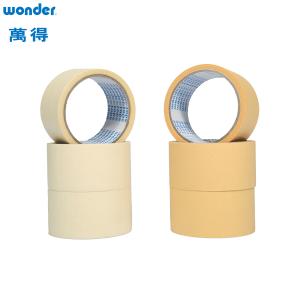 China Crepe Paper Material Strong Adhesive Masking Tape Beige Rubber Based on sale