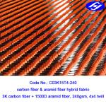 Smooth 4x4 Twill Carbon Fiber / 3K Red Carbon Fiber Cloth With Corrosion