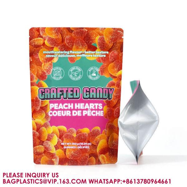 Baggies Edible Packaging Recyclable Stand Up Pouch Gummy Candy Child Proof Mylar