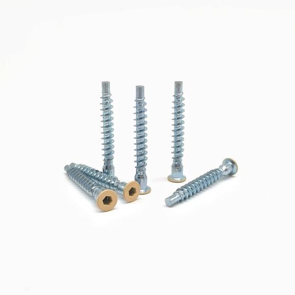 Countersunk Thread Straight Repair Cabinet Screw Hexagonal Self Tapping Roller