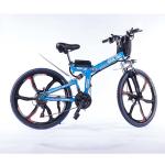 Durable Folding E Bike Integrated Wheel Multi Color Carbon Steel Frame