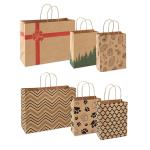 FSC Flat Bottom Kraft Paper Bags For Shopping Mall
