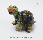 turtle shaped trinket box fashion metal jewelry box wedding trinket boxes