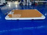 Drop Stitch PVC EVA Inflatable Floating Dock With Steel Stairs For Lake River