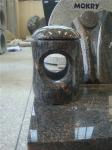 European style flower carved red granite grave headstones