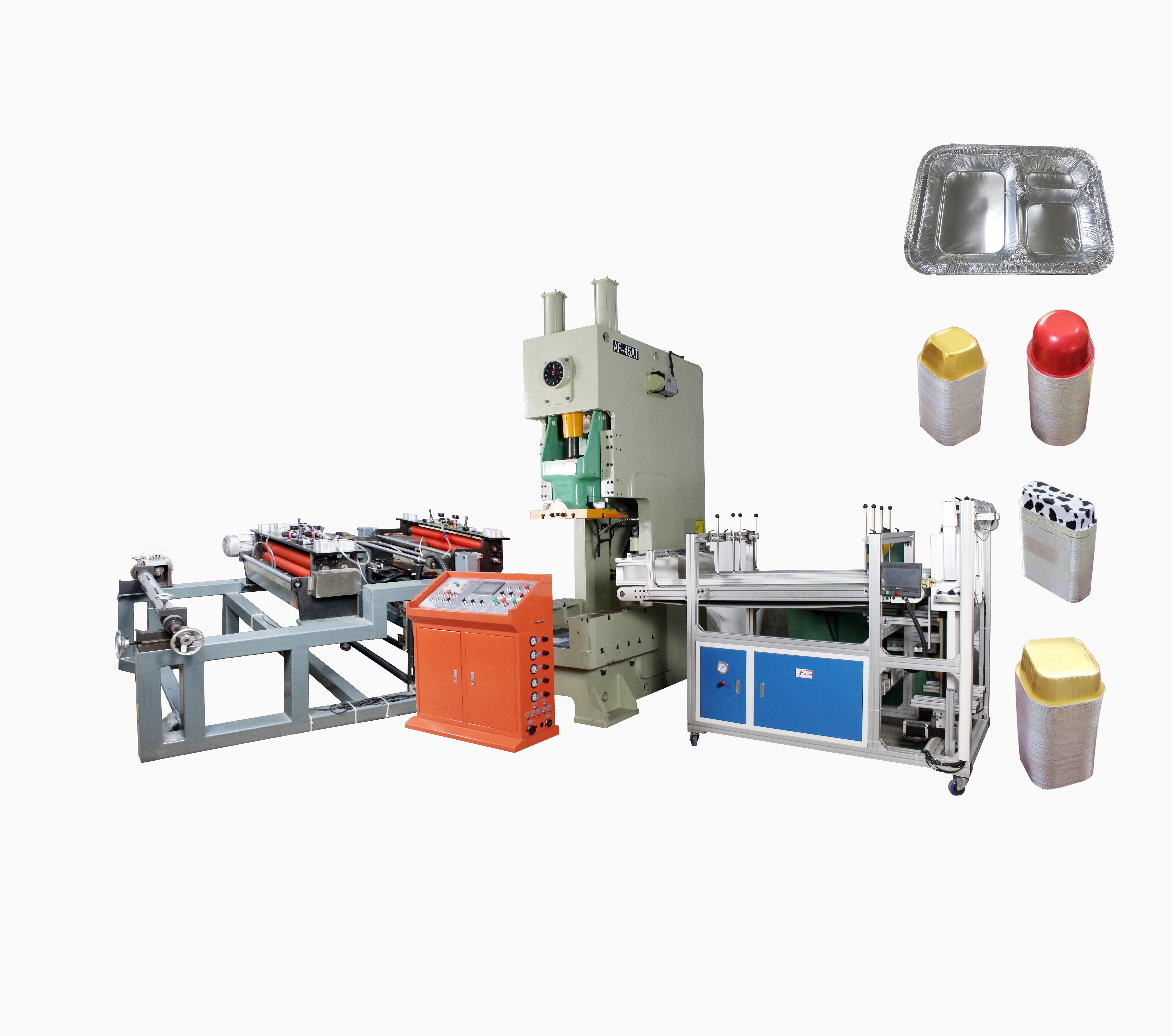 Aluminum Foil Container Making Machine for Wood Packaging Material and Press Dimension
