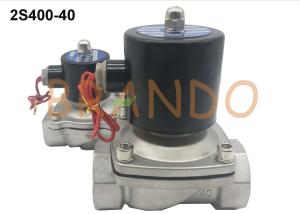 China 2S Series Stainless Steel Electronic Water Solenoid Valve 1-1/2'' Thread Pipe Size factory