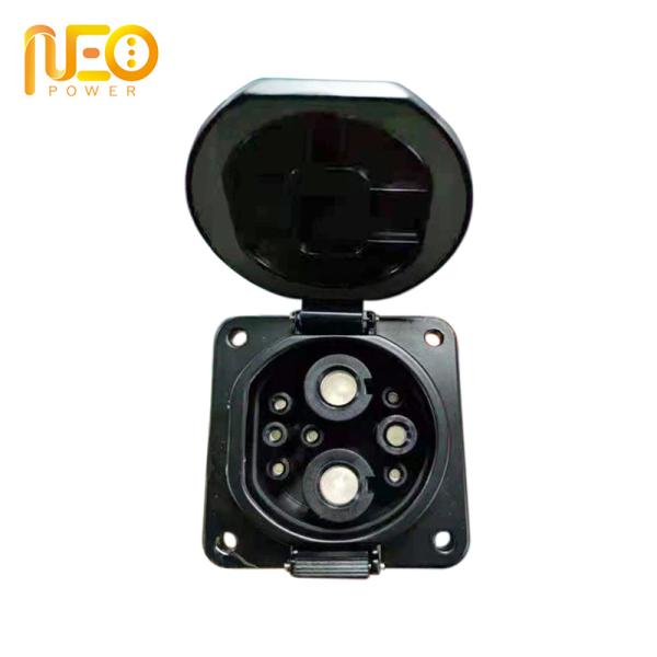 DC EV Charging Socket GB/T Standard with Secondary Lock Function
