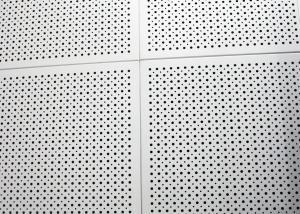 China Fireproof Colored Perforated Aluminum Ceiling Panels , Commercial Drop Ceiling Tiles 600 x 1200 factory