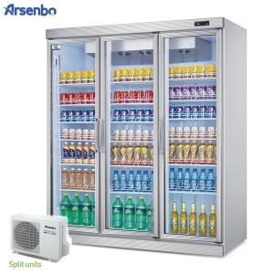 China Elegant 220V Commercial Beverage Refrigerator Practical Split Type factory