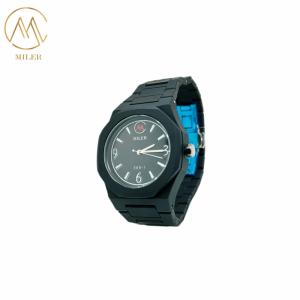 China Waterproof 30ATM 7 Colors Quartz Wrist Watch With Stainless Steel Strap factory