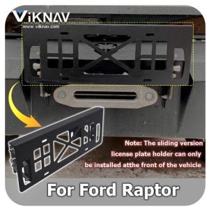 China Viknav Folding Truck Front License Plate Bracket For Ford Raptor F150 OEM factory