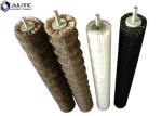 Spiral Industrial Roller Brushes Bristle Galvanized Metal Easy Install Soft