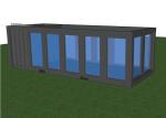 Steel Frame Building Cheap Outdoor Glass Wall Shipping Container Swimming Pool