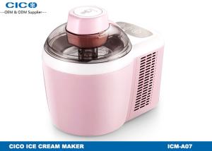 China Pink Tiny Portable Ice Cream Maker / Restaurant Ice Cream Machine factory
