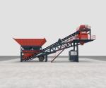 RCC Portable Concrete Cement Mini Mobile Batching Plant Silo 25m3/h