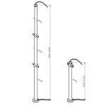 lockable telescoping pneumatic mast 4.5m CCTV mast, aluminum mast
