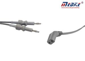 China Banana Plug 2Pin Autoclavable Bipolar Electrosurgical Cables factory
