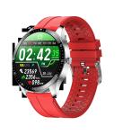 IP68 Silicone Smart Watch , 240*240 Smart Ecg Temperature Bracelet