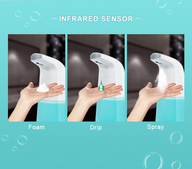 White Refillable Deck Mounted Automatic Soap Dispenser